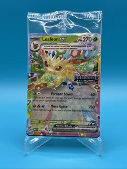 Pokemon TCG Leafeon EX Card 006/131 Stamped Prismatic Evolutions SEALED - Image 1