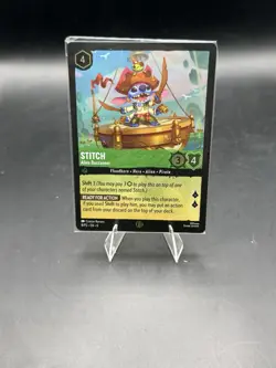 Disney Lorcana Stitch - Alien Buccaneer Promo Foil Card Sealed 8P2-EN-6 - Image 1