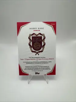HARRY KANE Topps FC Bayern 125 Year Anniversary Set ON CARD Auto /33 - Image 2
