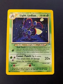Pokemon TCG Light Ledian 24/105 Neo Destiny NM - Image 1