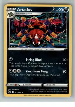 Ariados 113/196 Rare Lost Origin Pokemon - Image 1