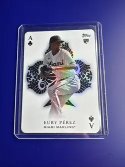 Topps Update Series 2023 Eury Perez All Aces #AA-73 Rookie Miami Marlins - Image 1