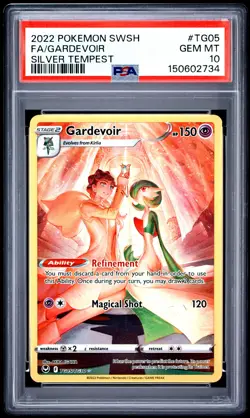 2022 POKEMON SWORD & SHIELD SILVER TEMPEST #TG05 FULL ART/GARDEVOIR PSA 10 - Image 1