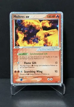 Pokemon Moltres ex 031 Black Star Promo Nintendo - Holo Rare - 2005 - LP+ Swirl - Image 1