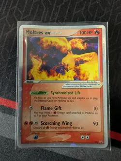 Moltres EX 031 Black Star PROMO, Nintendo 2005, revese Holo Rare MP - Image 3