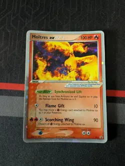 Moltres EX 031 Black Star PROMO, Nintendo 2005, revese Holo Rare MP - Image 5