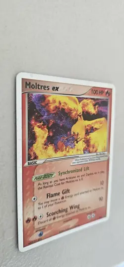 Pokemon Moltres ex 031 Black Star Promo Nintendo - Holo Rare - 2005 - LP - Image 1