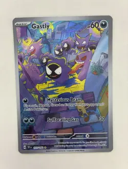 Pokemon Gastly 177/162 SV05 Temporal Forces Illustration Rare Holo English Card - Image 1