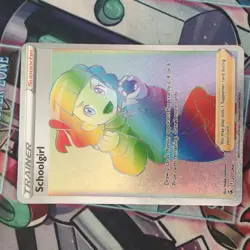 Pokemon TCG Schoolgirl 277/264 Fusion Strike Secret Rainbow Rare Card - Image 1