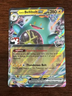 Iono's Bellibolt ex 053/159 Prize Pack Series Cards Holo NM - Image 1