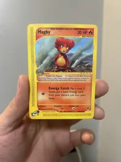 Magby 52/165 - Expedition Base Set *NM* Rare Pokemon Card - Image 1