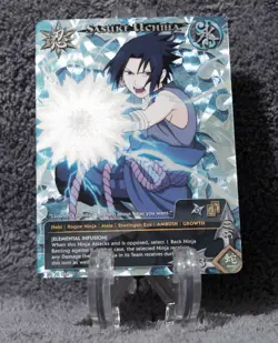 Naruto TCG Sasuke Uchiha Full Art Foil Promo Card LP PR-068 Shonen Jump - Image 1