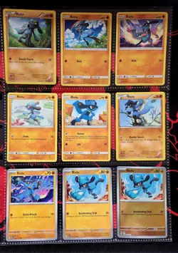 Pokemon TCG Evolving Skies Riolu 113/203 Mixed Lot 9 Cards English Mint - Image 1