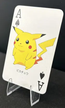 Pikachu Ace of Spades Televi-Kun Poker Card Pokemon Japanese - Image 2
