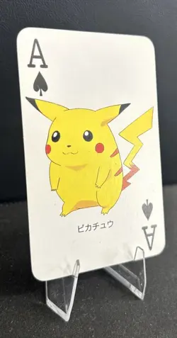 Pikachu Ace of Spades Televi-Kun Poker Card Pokemon Japanese - Image 3