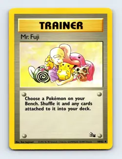 Mr. Fuji 58/62 Fossil Non Holo Pokemon Card LP - Image 1
