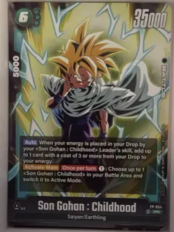 Son Gohan Childhood FP-054 Dragon Ball Card English Fusion - Image 1