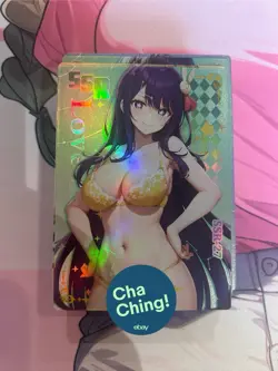 WAIFU Love Diary SSR 27 Hoshion Ai Rare card. Goddess Story Sexy Anime Girl - Image 1