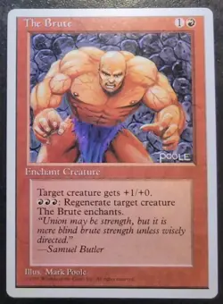 MTG Alternate 4th Forth Edition The Brute Mint Unplayed Magic The Gathering - Image 1