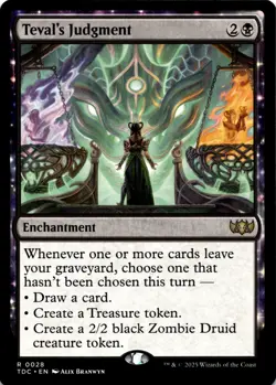 MTG Teval's Judgment NON-FOIL NM 28 Commander: Tarkir: - Image 1