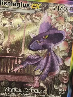 Mismagius EX 199/155 Pokemon TCG Pocket SpaceTime Smackdown Textured Fanart Card - Image 3