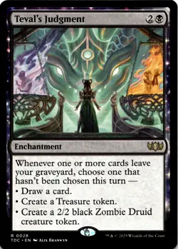 MTG Teval's Judgment NM R 28 Commander: Tarkir: Dragonstorm - Image 1