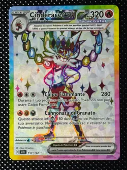 Pokemon Card Cinderace EX Full Art 157/142 ITALIANO SCR Corona Astrale - Image 1