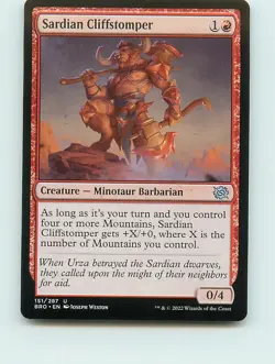 Sardian Cliffstomper - U151 - MTG - The Brothers' War (BRO) - Image 1