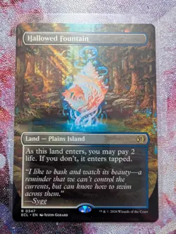 Hallowed Fountain (Borderless) Lorwyn Eclipsed 0347 MTG FRESH PULL MINT - Image 1