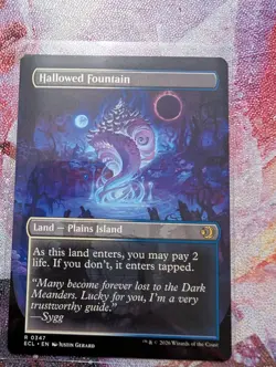 Hallowed Fountain (Borderless) Lorwyn Eclipsed 0347 MTG FRESH PULL MINT - Image 2