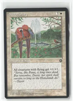 Serra Aviary Rare Homelands Magic: The Gathering Near Mint - Image 1