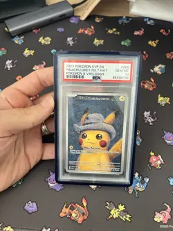 Pikachu With Grey Felt Hat SVP 085 Pokemon Van Gogh Promo Card PSA 10 GEM MINT⚡ - Image 2