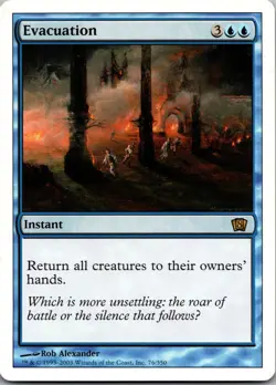 Evacuation 76 Rare 8th Edition Magic: The Gathering Lightly Played - Image 1