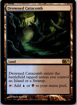 Drowned Catacomb 223 Rare Magic 2013 (M13) Magic: The Gathering Lightly Played - Image 1