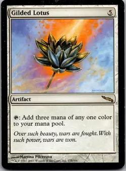 Gilded Lotus 175 Rare Mirrodin Magic: The Gathering Lightly Played - Image 1