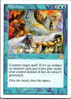 Desertion 64 Rare Classic Sixth Edition Magic: The Gathering Lightly Played - Image 1