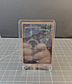 MTG Ghalta Primal Hunger Borderless Mana Foil Foundations #397 NM - Image 1
