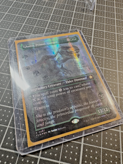 MTG Ghalta Primal Hunger Borderless Mana Foil Foundations #397 NM - Image 2