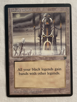 1x Unholy Citadel Legends MTG Magic the Gathering LP - Image 1