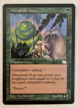 1x Mwonvuli Ooze Weatherlight MTG Magic the Gathering NM - Image 1