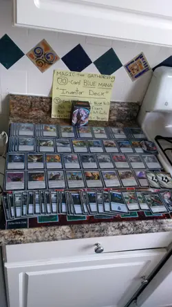 MAGIC THE GATHERING: "Lot of 70 INVENTOR Deck" -- BLUE MANA! Artificers! Aether! - Image 1