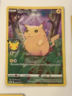 Pokemon Pikachu 005/025 25th Anniversary Celebrations Bundle x 5 cards #2 - Image 3