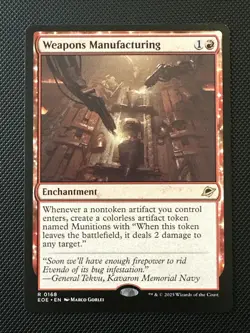 Weapons Manufacturing 168 MTG Edge of Eternities Rare Normal NM - Image 1