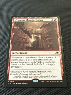 Weapons Manufacturing 168 MTG Edge of Eternities Rare Normal NM - Image 2