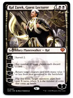 Ral Zarek, Guest Lecturer 97 Secrets of Strixhaven Magic: The Gathering NM - Image 1