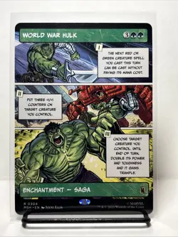 World War Hulk (Non-foil) [Borderless] Marvel Super Heroes 0304 Rare MTG - Image 1