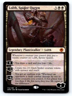 Lolth, Spider Queen Adventures in the Forgotten Realms Magic: The Gathering NM - Image 1