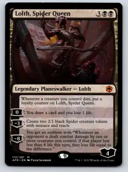 Lolth, Spider Queen 112/281 Mythic The List Reprints Magic: The Gathering NM - Image 1