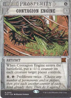 MTG: Outlaws of Thunder Junction: Breaking News: Contagion Engine: LP Condition - Image 1