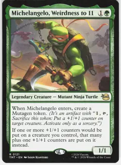 Michelangelo, Weirdness to 11 0121 Teenage Mutant Ninja Turtles MTG NM - Image 1
